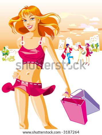 Shopping girl