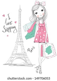 Shopping Girl In Paris 