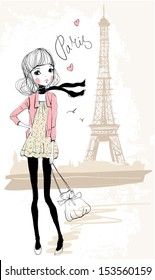 Shopping Girl In Paris 