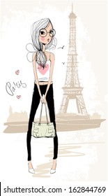 Shopping Girl In Paris