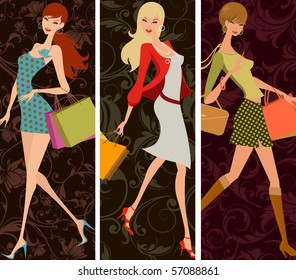 shopping girls