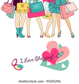 Shopping girls
