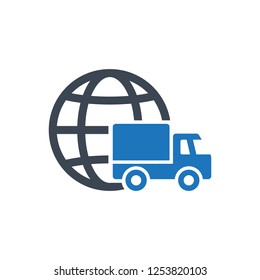 Shopping - Global delivery Icon