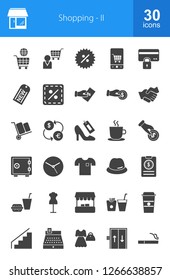 Shopping Glyph Icons