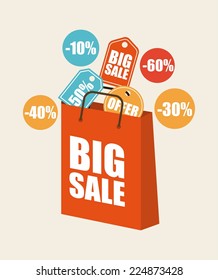shopping graphic design , vector illustration