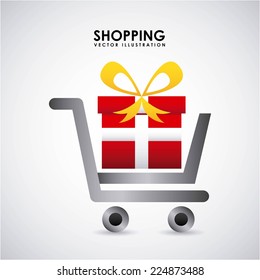 shopping graphic design , vector illustration