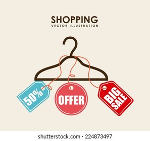 shopping graphic design , vector illustration