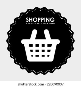 shopping graphic design , vector illustration