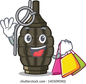 Shopping grenade in the a mascot shape