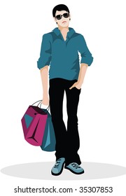 Shopping guy
