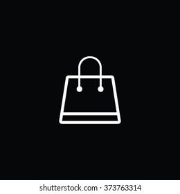 Shopping Hand Bag Thin Line Single Icon