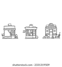shopping hand drawn doodle illustrations vector set