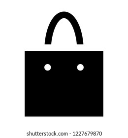 Shopping handbag with handle