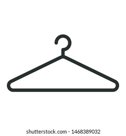 shopping hanger - minimal line web icon. simple vector illustration. concept for infographic, website or app.