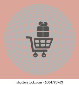 Shopping holiday vector icon