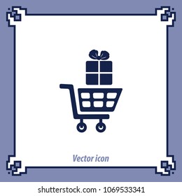 Shopping holiday vector icon