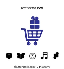 Shopping holiday vector icon