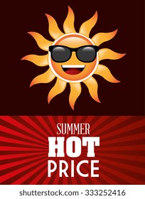 Shopping hot prices theme design, vector illustration graphic
