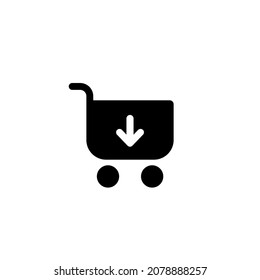 shopping Icon Buy Store Simple Vektor With White Backgorund
