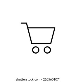 Shopping icon. Shopping cart sign and symbol. Trolley icon