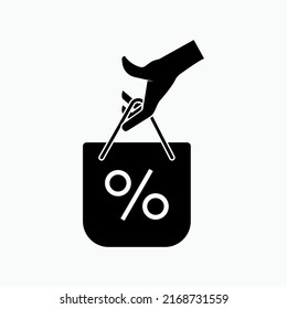Shopping Icon. Consumerism Symbol - Vector.