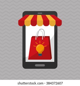 Shopping icon design 