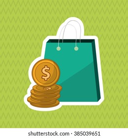 Shopping icon design 