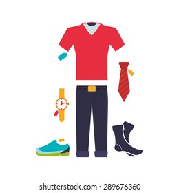 Shopping icon design over white background, vector illustration