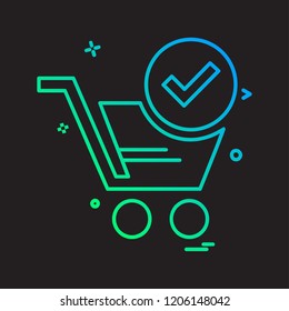 Shopping icon design vector