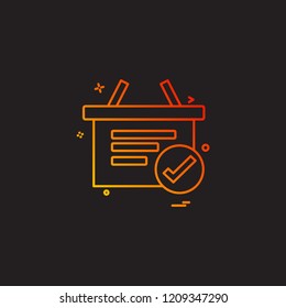 Shopping icon design vector
