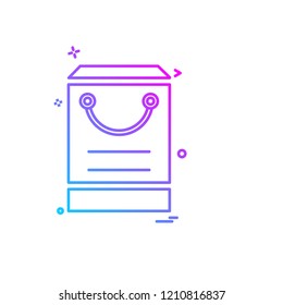 Shopping icon design vector 