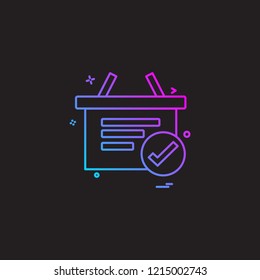 Shopping icon design vector