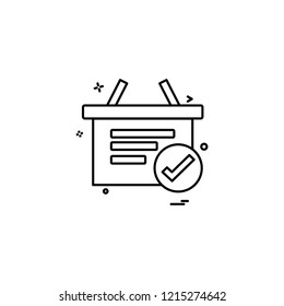 Shopping icon design vector