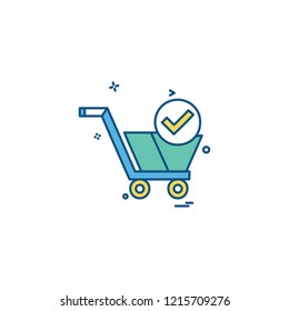 Shopping icon design vector