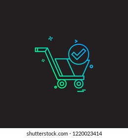 Shopping icon design vector