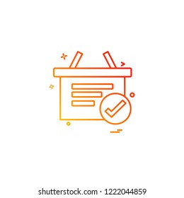 Shopping icon design vector