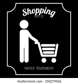 shopping icon design, vector illustration eps10 graphic 
