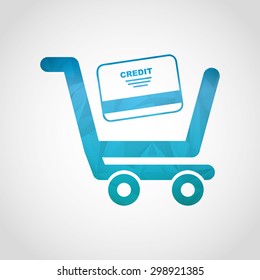 shopping icon design, vector illustration eps10 graphic 