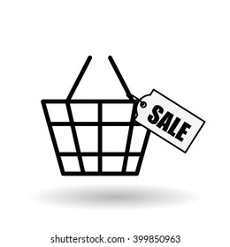 Shopping icon design, vector illustration