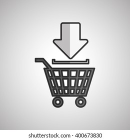 shopping icon design, vector illustration