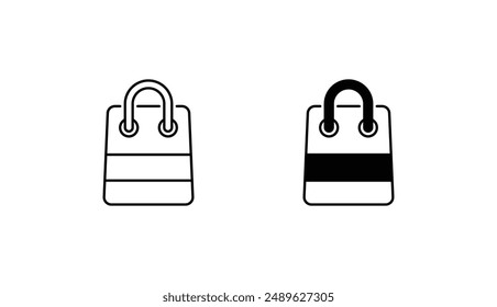 Shopping icon design with white background stock illustration