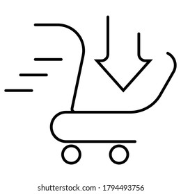Icono de la compra e-commerce ilustración vectorial