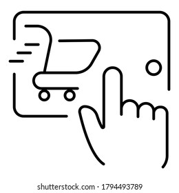 Shopping icon e-commerce vector illustration