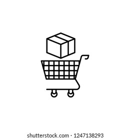 shopping icon. Element of business icon. Premium quality graphic design icon. Signs and symbols collection icon for websites, web design, mobile app