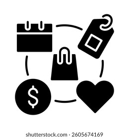 Shopping Icon Element for Design