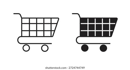 Icono de compras. cartel plano lleno para el concepto móvil y el Diseño web