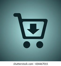 Shopping Icon, flat design style