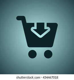 Shopping Icon, flat design style