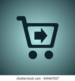 Shopping Icon, flat design style