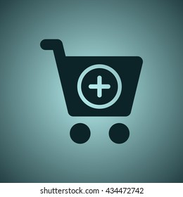 Shopping Icon, flat design style